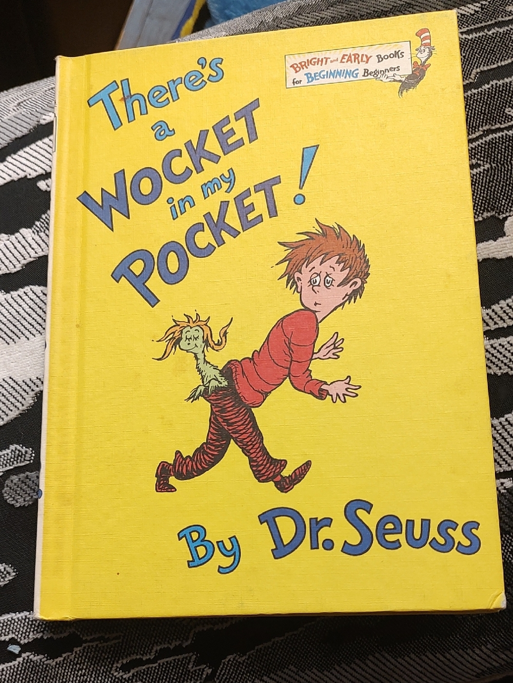 Dr. Seuss Bright Yellow Cover with Blue and Red Accents